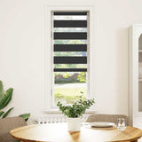 Vidaxx zebra rullegardin 45x100 cm stofbredde 40,9 cm sort