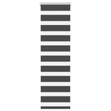 VidaXL zebra rullegardin 55x100 cm stofbredde 50,9 cm sort