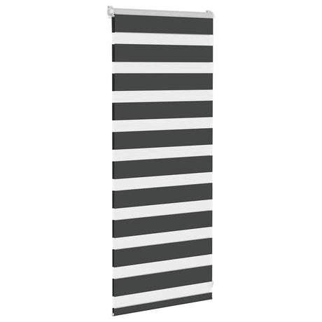 VidaXL zebra rullegardin 60x100 cm stofbredde sort 55,9 cm