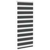VidaXL zebra rullegardin 65x100 cm stofbredde 60,9 cm sort
