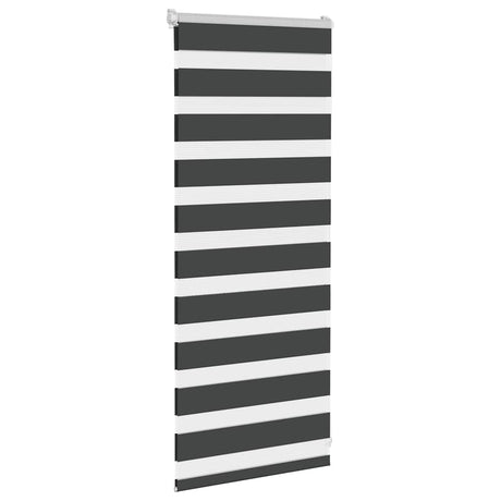 VidaXL zebra rullegardin 65x100 cm stofbredde 60,9 cm sort
