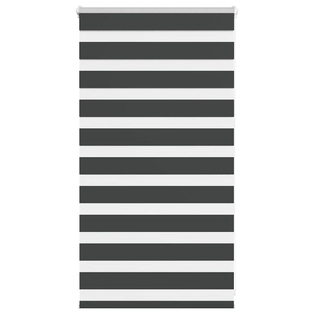 VidaXL zebra rullegardin 75x100 cm stofbredde 70,9 cm sort