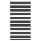 VidaXL zebra rullegardin 75x100 cm stofbredde 70,9 cm sort