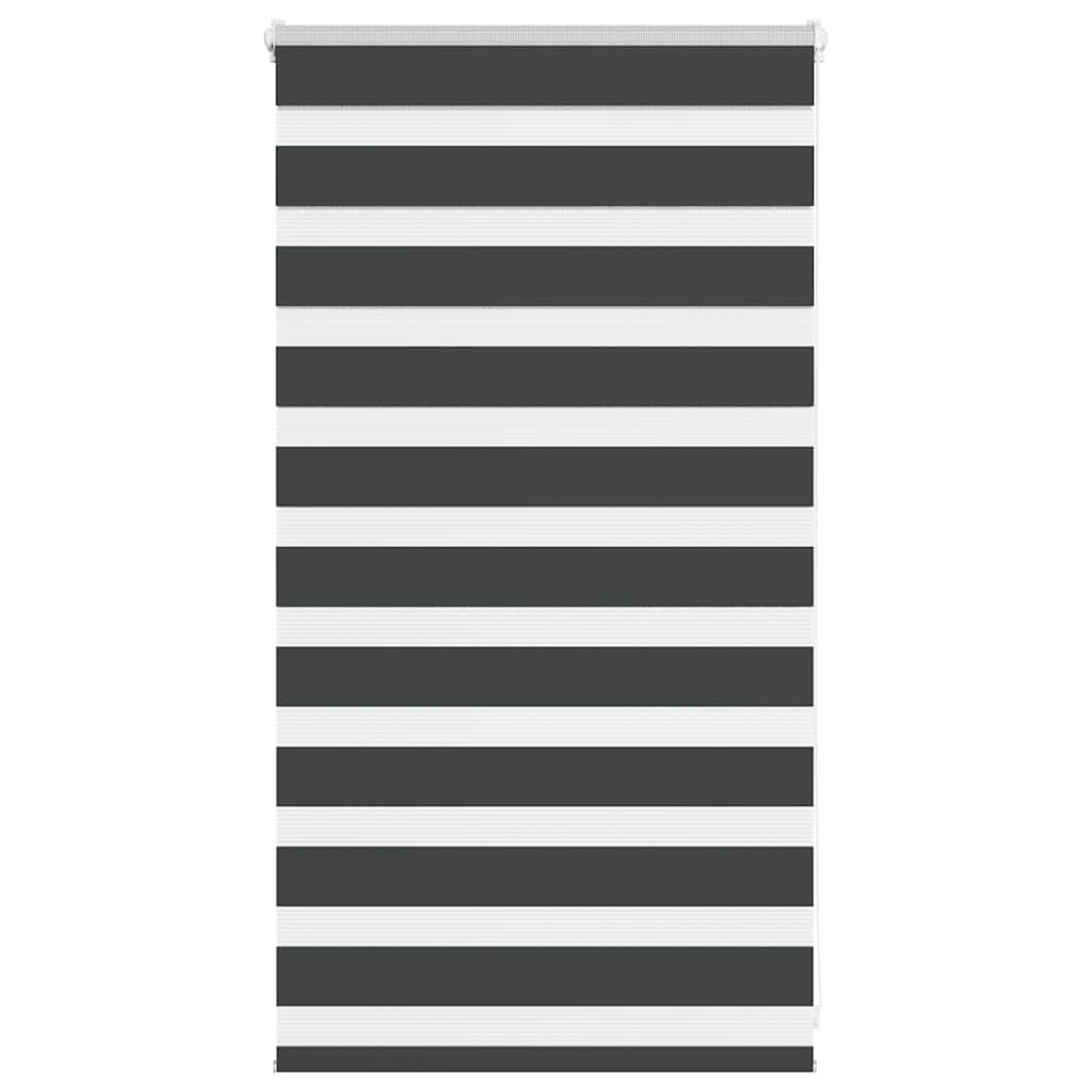 VidaXL zebra rullegardin 80x100 cm stofbredde 75,9 cm sort