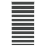 VidaXL zebra rullegardin 80x100 cm stofbredde 75,9 cm sort