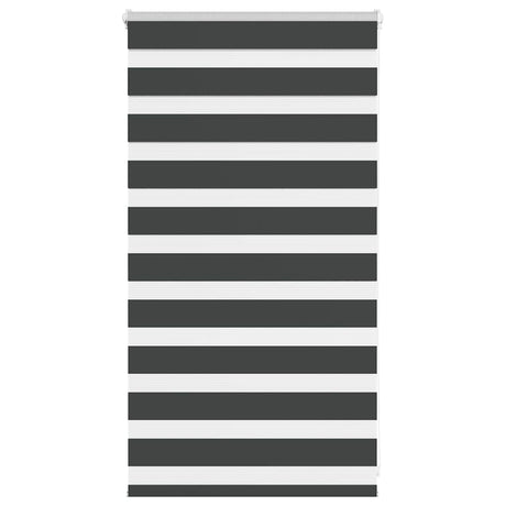VidaXL zebra rullegardin 80x100 cm stofbredde 75,9 cm sort