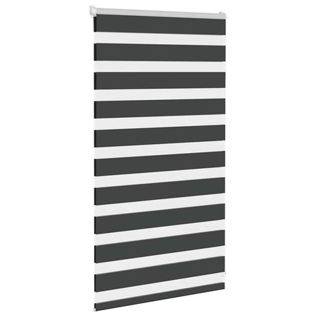 VidaXL zebra rullegardin 80x100 cm stofbredde 75,9 cm sort