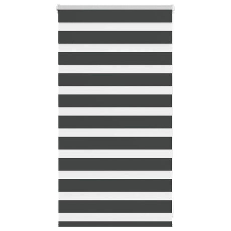 Vidaxx zebra rullegardin 85x100 cm stofbredde 80,9 cm sort