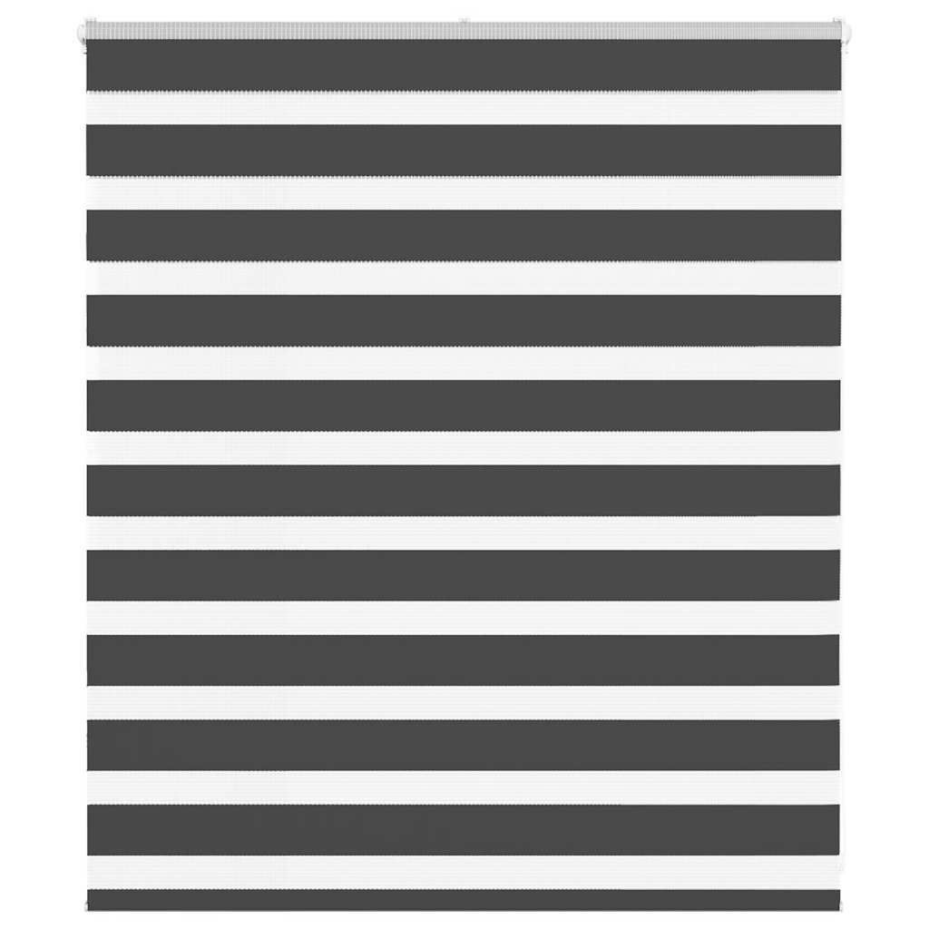 Vidaxx zebra rullegardin 120x100 cm stofbredde 115,9 cm sort