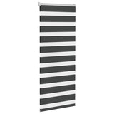 VidaXL zebra rullegardin 55x150 cm stofbredde 50,9 cm sort
