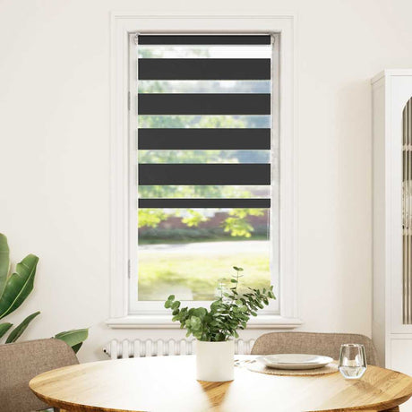 VidaXL zebra rullegardin 60x150 cm stofbredde sort 55,9 cm