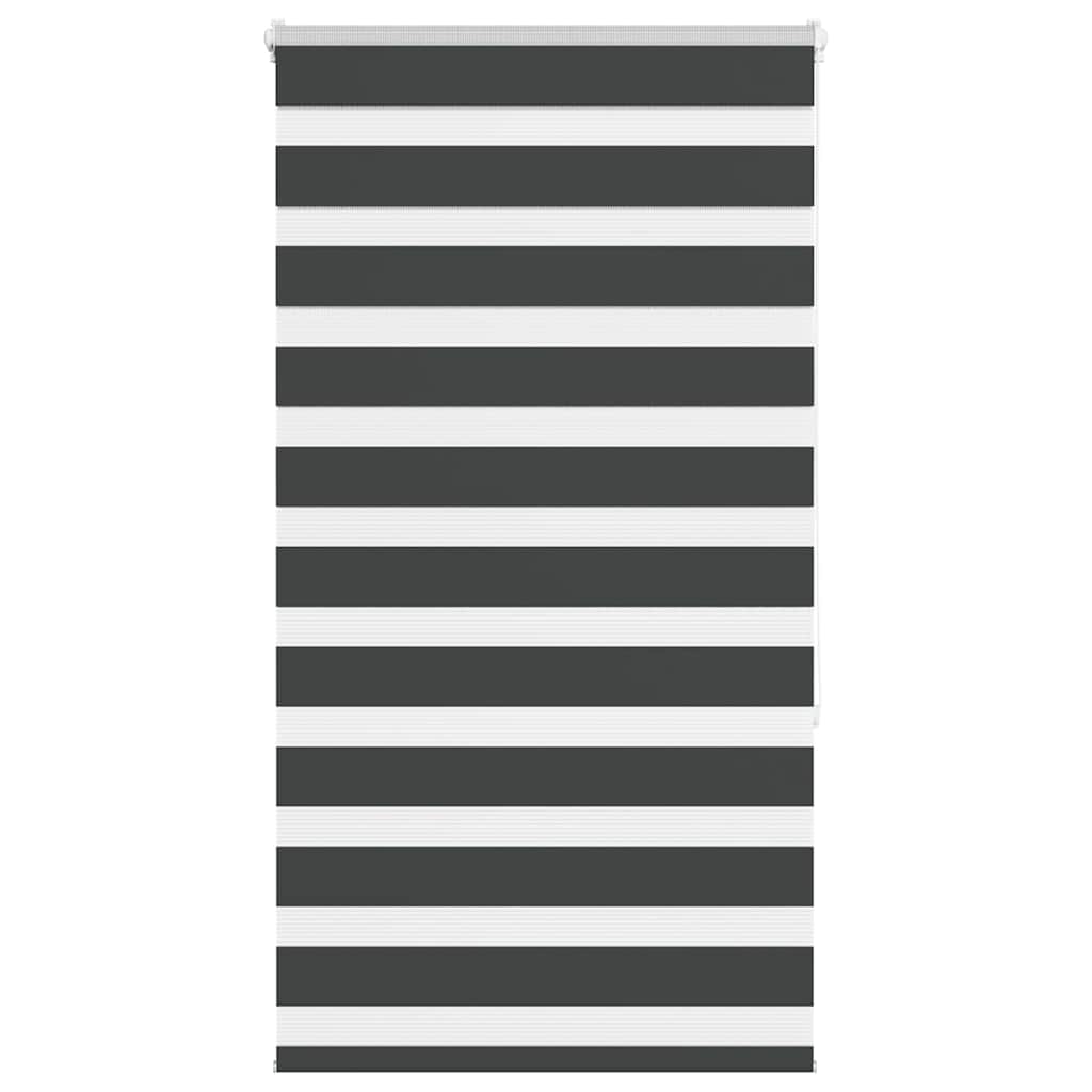 Vidaxx zebra rullegardin 80x150 cm stofbredde 75,9 cm sort