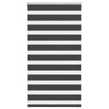 VidaXL zebra rullegardin 85x150 cm stofbredde 80,9 cm sort
