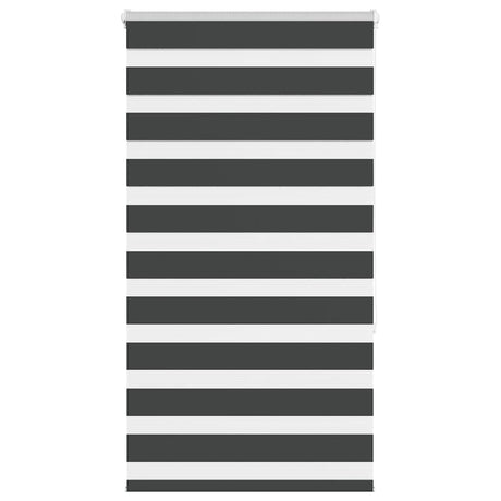 VidaXL zebra rullegardin 85x150 cm stofbredde 80,9 cm sort