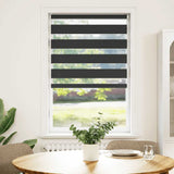VidaXL zebra rullegardin 85x150 cm stofbredde 80,9 cm sort