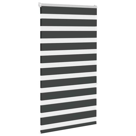 VidaXL zebra rullegardin 85x150 cm stofbredde 80,9 cm sort