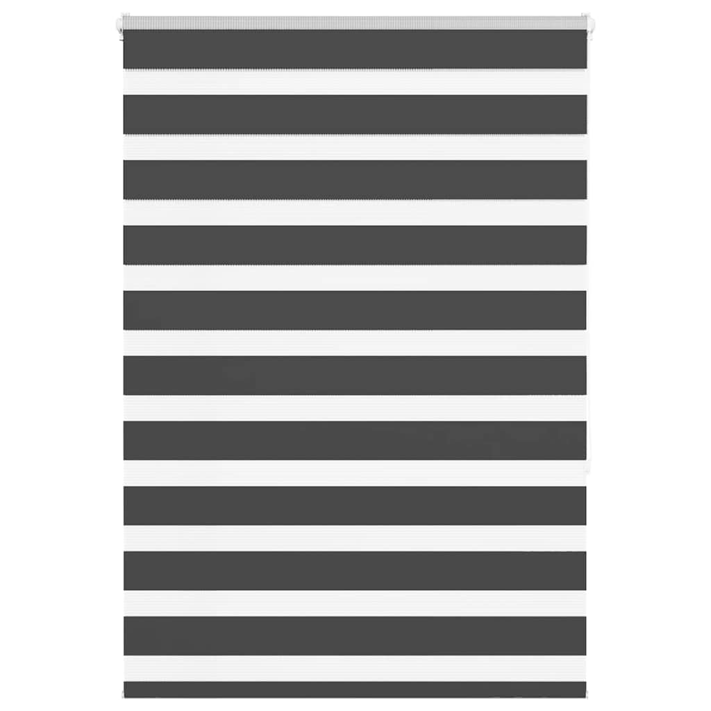 VidaXL zebra rullegardin 95x150 cm stofbredde 90,9 cm sort