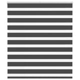 VidaXL zebra rullegardin 130x150 cm stofbredde 125,9 cm sort
