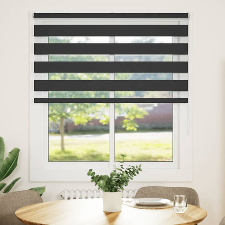 VidaXL zebra rullegardin 130x150 cm stofbredde 125,9 cm sort
