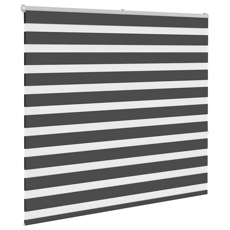 VidaXL zebra rullegardin 155x150 cm stofbredde 150,9 cm sort
