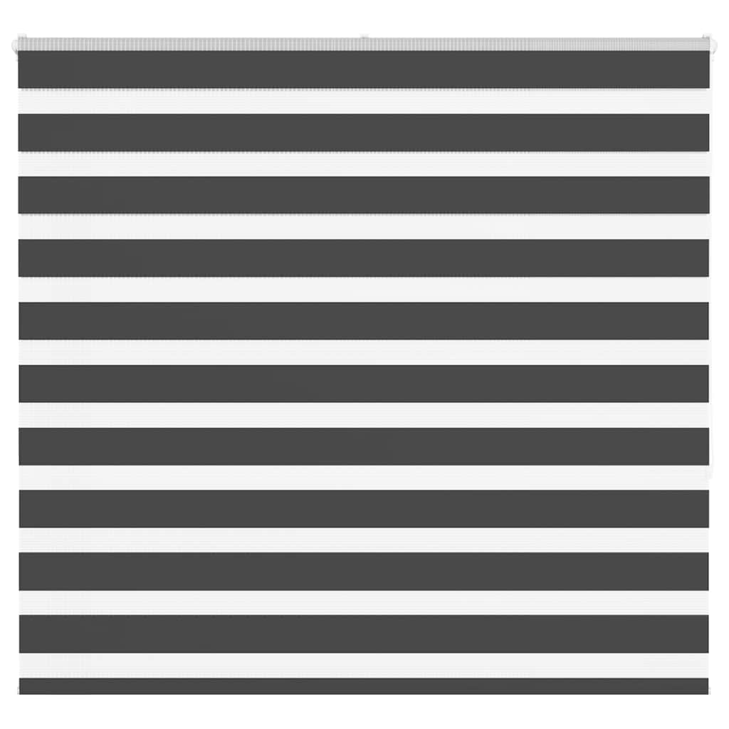VidaXL zebra rullegardin 165x150 cm stofbredde 160,9 cm sort