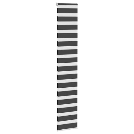 Vidaxx zebra rullegardin 45x200 cm stofbredde 40,9 cm sort