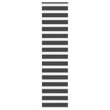 VidaXL zebra rullegardin 55x200 cm stofbredde 50,9 cm sort