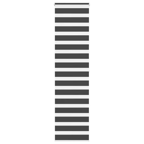 VidaXL zebra rullegardin 55x200 cm stofbredde 50,9 cm sort