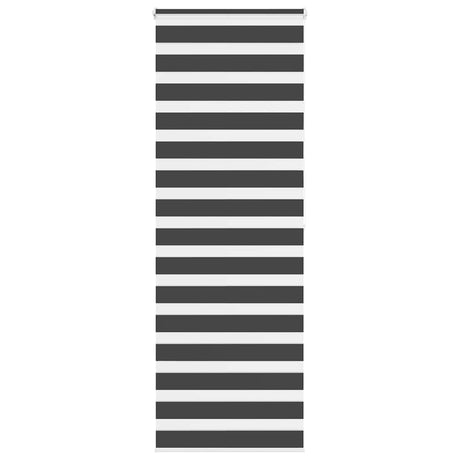 VidaXL zebra rullegardin 85x200 cm stofbredde 80,9 cm sort