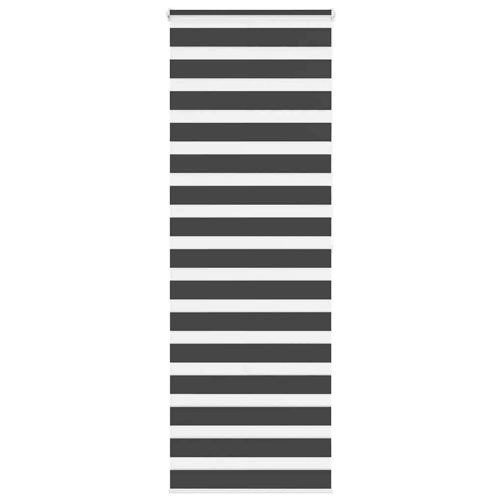 Vidaxx zebra rullegardin 90x200 cm stofbredde 85,9 cm sort