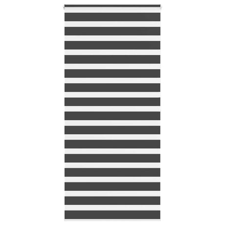 Vidaxx zebra rullegardin 95x200 cm stofbredde 90,9 cm sort