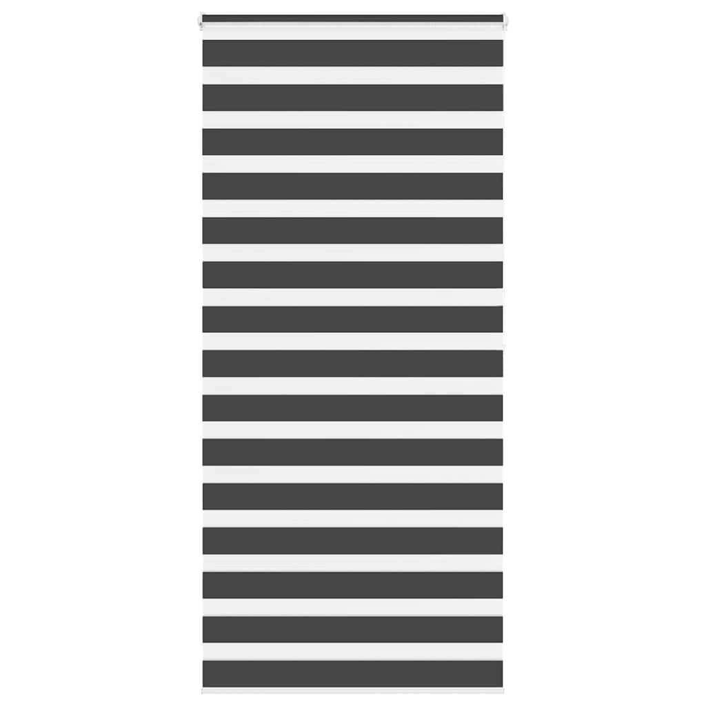 VidaXL zebra rullegardin 110x200 cm stofbredde 105,9 cm sort