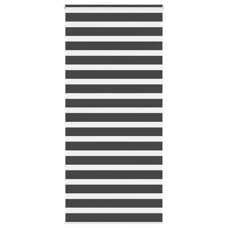 VidaXL zebra rullegardin 115x200 cm stofbredde 110,9 cm sort
