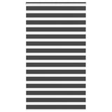VidaXL zebra rullegardin 125x200 cm stofbredde 120,9 cm sort