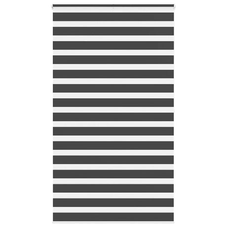 VidaXL zebra rullegardin 125x200 cm stofbredde 120,9 cm sort