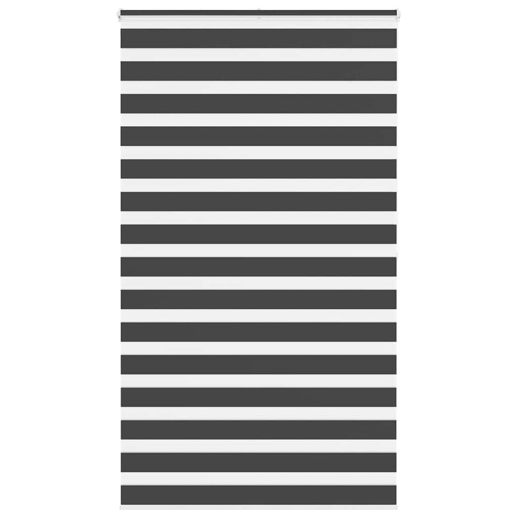 Vidaxx zebra rullegardin 135x200 cm stofbredde 130,9 cm sort