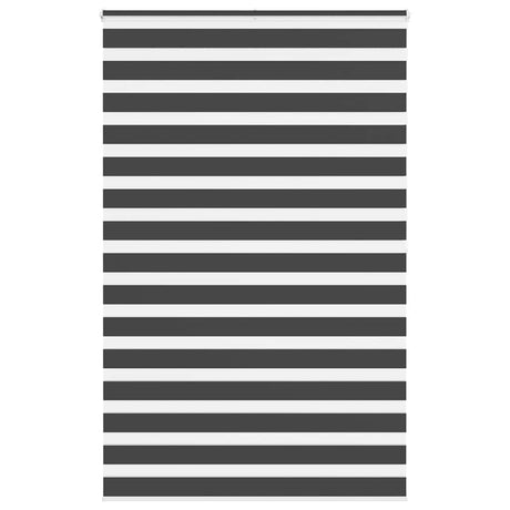 VidaXL zebra rullegardin 145x200 cm stofbredde 140,9 cm sort
