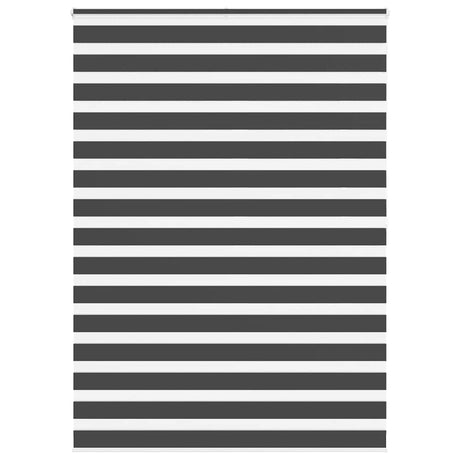 VidaXL zebra rullegardin 165x200 cm stofbredde 160,9 cm sort