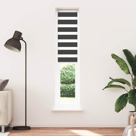 VidaXL zebra rullegardin 40x230 cm stofbredde 35,9 cm sort