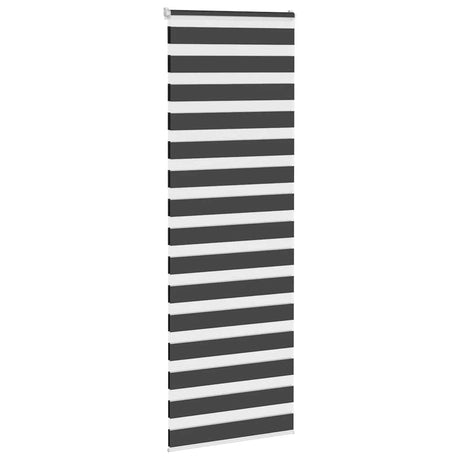 VidaXL zebra rullegardin 80x230 cm stofbredde 75,9 cm sort