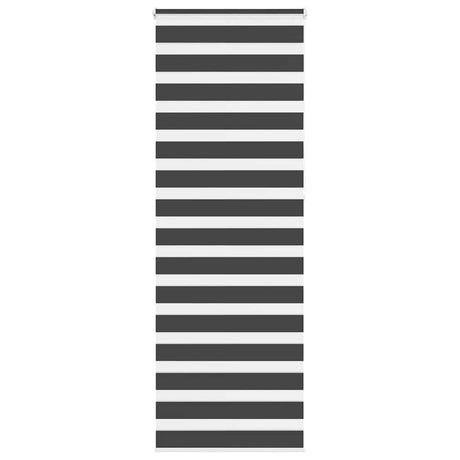 Vidaxx zebra rullegardin 85x230 cm stofbredde 80,9 cm sort