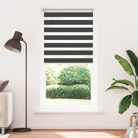 VidaXL zebra rullegardin 105x230 cm stofbredde 100,9 cm sort