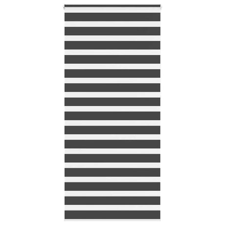 VidaXL zebra rullegardin 110x230 cm stofbredde 105,9 cm sort