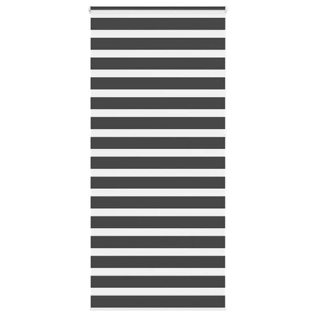 VidaXL zebra rullegardin 115x230 cm stofbredde 110,9 cm sort