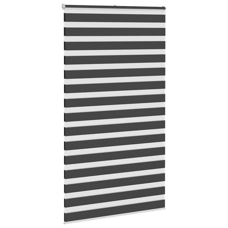 VidaXL zebra rullegardin 120x230 cm stofbredde 115,9 cm sort