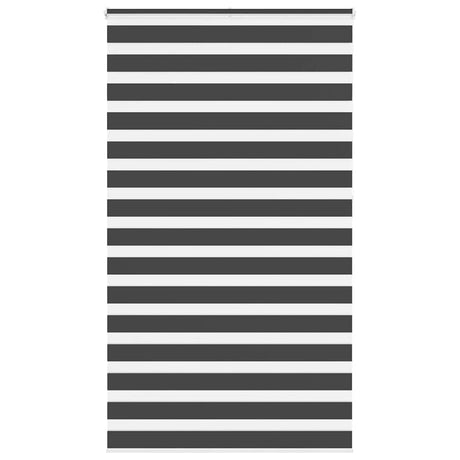 VidaXL zebra rullegardin 125x230 cm stofbredde 120,9 cm sort