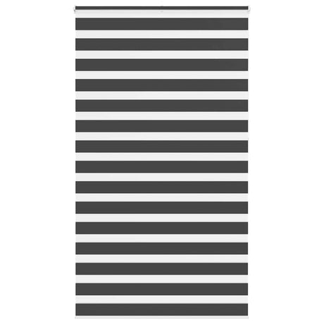 VidaXL zebra rullegardin 130x230 cm stofbredde 125,9 cm sort