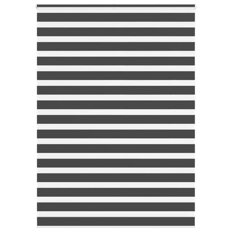 Vidaxx zebra rullegardin 155x230 cm stofbredde 150,9 cm sort