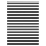VidaXL zebra rullegardin 160x230 cm stofbredde 155,9 cm sort
