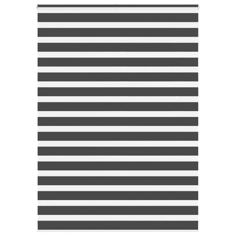 VidaXL zebra rullegardin 165x230 cm stofbredde 160,9 cm sort